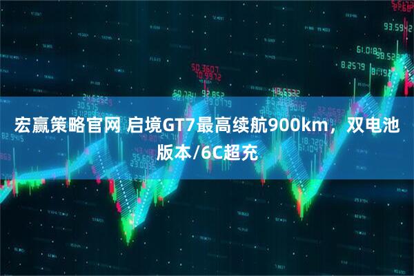 宏赢策略官网 启境GT7最高续航900km，双电池版本/6C超充